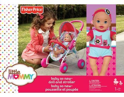 Fisher Price Panenka a kočárek