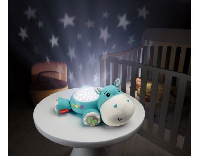 Fisher Price Plyšový hrošík Projektor na stenu 29 cm - Poškodený obal