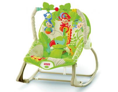 Fisher Price Baby Gear sedátko od bábätka po batoľa Rainforest (Fisher Price CBF52) - Poškodený obal