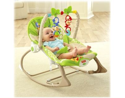 Fisher Price Baby Gear sedátko od bábätka po batoľa Rainforest (Fisher Price CBF52) - Poškodený obal