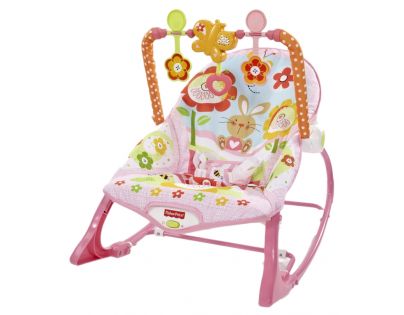 Fisher Price Sedátko od bábätka po batoľa ružové Y8184