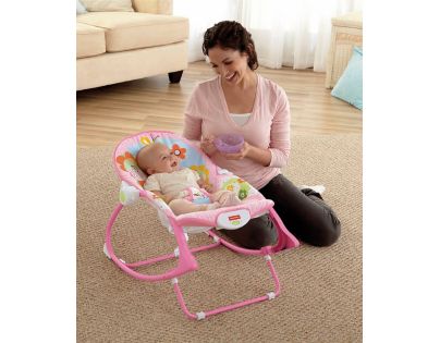 Fisher Price Sedátko od bábätka po batoľa ružové Y8184