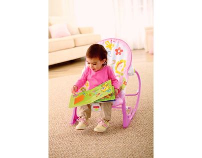 Fisher Price Sedátko od bábätka po batoľa ružové Y8184