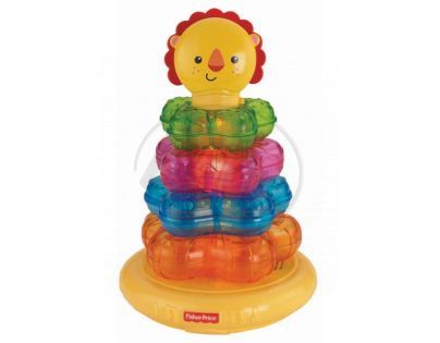 FISHER PRICE Y6980 Svítící kroužky na tyči lvíček