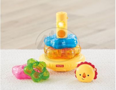 FISHER PRICE Y6980 Svítící kroužky na tyči lvíček