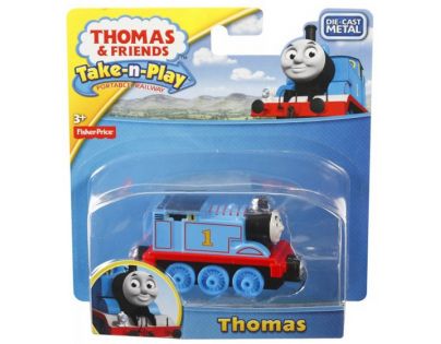 Fisher Price Mašinka Tomáš Take-n-Play Kovové mašinky - Thomas