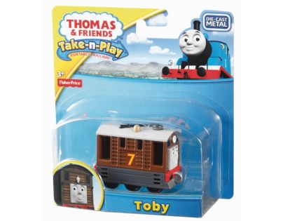 Fisher Price Mašinka Tomáš Take-n-Play Kovové mašinky - Toby