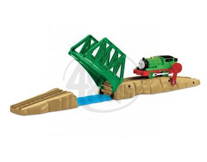 FISHER PRICE V8336 Mašinka Tomáš TrackMaster Cílové místo s akcí - Percy a most