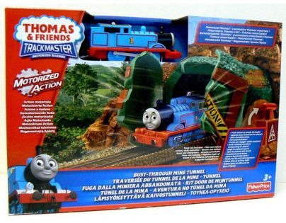 FISHER PRICE V8336 Mašinka Tomáš TrackMaster Cílové místo s akcí - Tomáš a podminovaný tunel