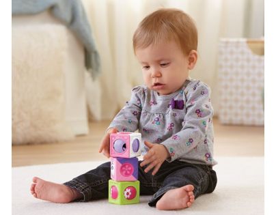 Fisher Price Veselé stavební kostky s kuličkou - Květiny a čísla
