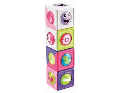Fisher Price Veselé stavební kostky s kuličkou - Květiny a čísla