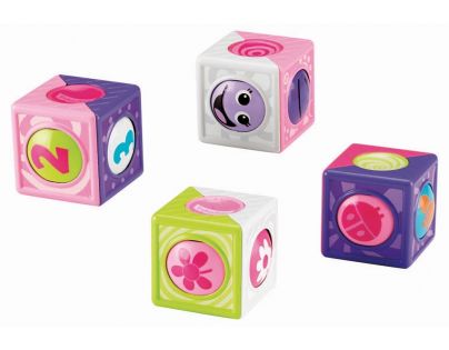 Fisher Price Veselé stavební kostky s kuličkou - Květiny a čísla