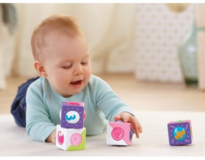 Fisher Price Veselé stavební kostky s kuličkou - Květiny a čísla