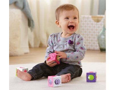 Fisher Price Veselé stavební kostky s kuličkou - Květiny a čísla