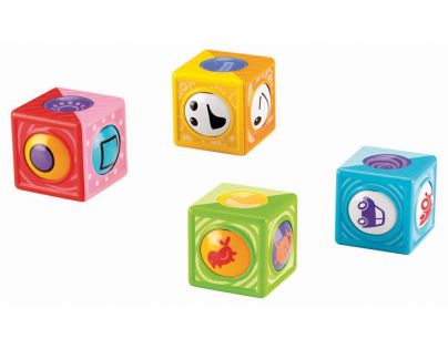 Fisher Price Veselé stavební kostky s kuličkou - Vozidla a tvary