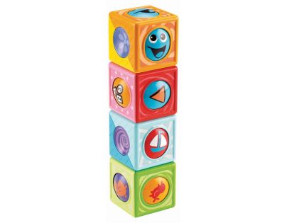 Fisher Price Veselé stavební kostky s kuličkou - Vozidla a tvary