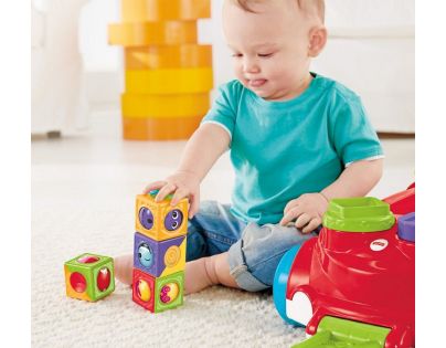 Mattel Fisher Price vozík s kostkami