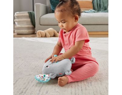 Fisher Price Upokojujúci hrajúci slon 15 cm