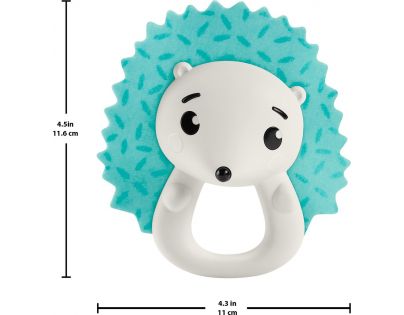 Fisher Price Zvieracie hrkálky 13 cm ježko
