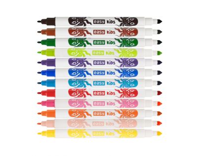 Fixy Easy Colours Oboustranné 12 barev vypratelné