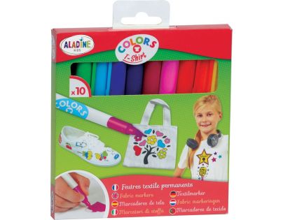 Aladine Fixy na textil Aladine Colors T-shirt 10 ks