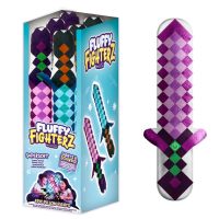 Fluffy Fighterz: Svietiaci plyšový meč Pixel - Ružový