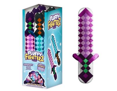 Fluffy Fighterz: Svietiaci plyšový meč Pixel - Ružový