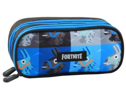 Fortnite Penál se 2 zipy modrý
