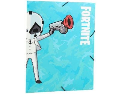 Fortnite Složka na sešity s gumou světle modré