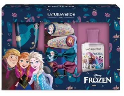 Frozen darčekový set EDT 30 ml + pena do kúpeľa 100ml + sponky do vlasov - Poškodený obal