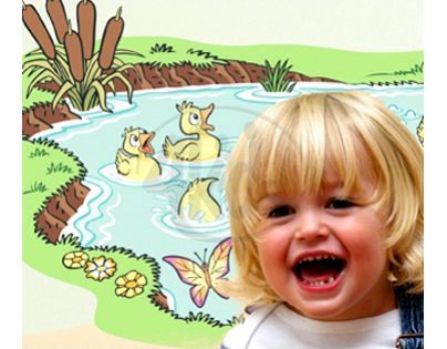 Velké dekorace na zeď FARMA