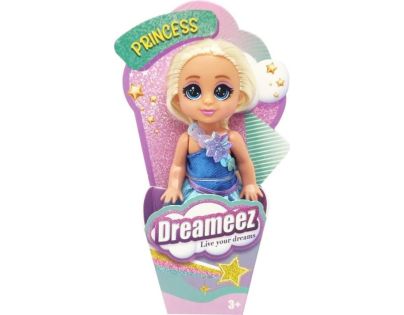 Funville Dreameez mini princezná v kornútku blond vlásky a modré šaty