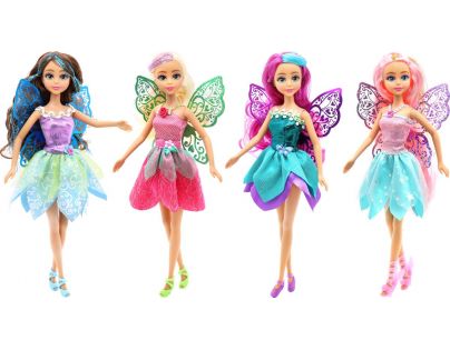 Funville Dreameez víla v kornútku tmavě růžové vlásky
