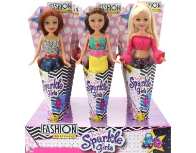 Funville Panenka v kornoutu Sparkle Girlz  kalhoty a růžový top