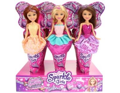 Funville Princezna v kornoutu Sparkle Girlz růžová sukně