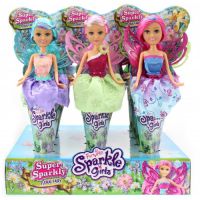 Funville Víla Sparkle Girlz květinová s křídly v kornoutu zelená sukně,růžová křídla a vlasy Funville Víla Sparkle Girlz květinová s křídly v kornoutu zelená sukně,růžová křídla a vlasy