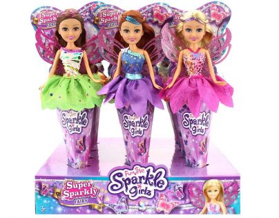 Funville Víla v kornútku Sparkle Girlz ružová sukne