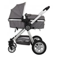 G-mini Kombinovaný kočár Grand Andezit stříbrný 4