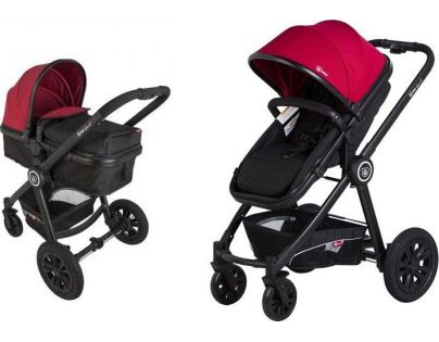G-mini Kombinovaný kočár Grand Bordó-černá
