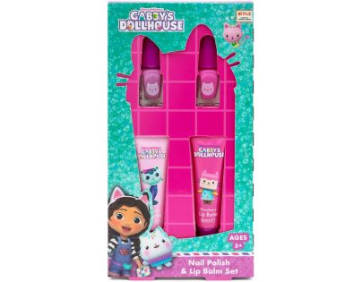 Gabbys Dollhouse set balzamov na pery a lakov na nechty