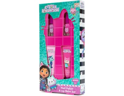 Gabbys Dollhouse set balzamov na pery a lakov na nechty