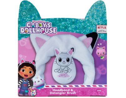 Gabbys Dollhouse set hrebeň na vlasy + kozmetická čelenka