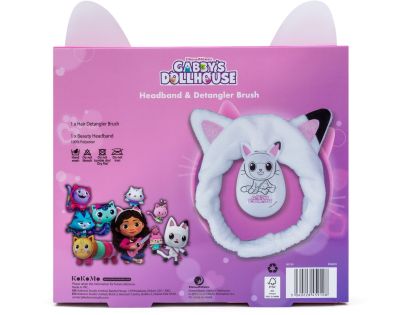 Gabbys Dollhouse set hrebeň na vlasy + kozmetická čelenka