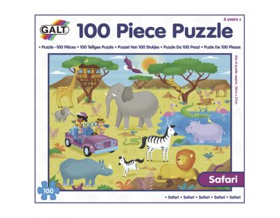 Galt Puzzle v krabici Safari 100 dielikov