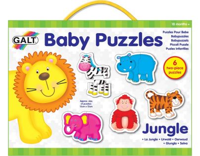 Galt Puzzle pre najmenších zvieratká v džungli 12 dielikov