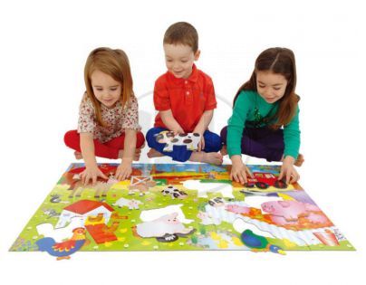 Galt Puzzle veľké podlahové Na farme 30 dielikov