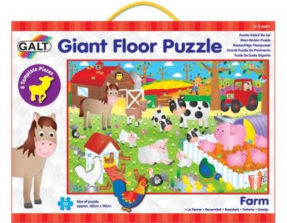 Galt Puzzle veľké podlahové Na farme 30 dielikov