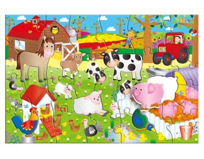 Galt Puzzle veľké podlahové Na farme 30 dielikov