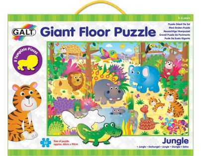 Galt Puzzle veľké podlahové Zvieratká v džungli 30 dielikov