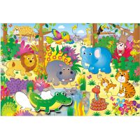 Galt Puzzle veľké podlahové Zvieratká v džungli 30 dielikov 2